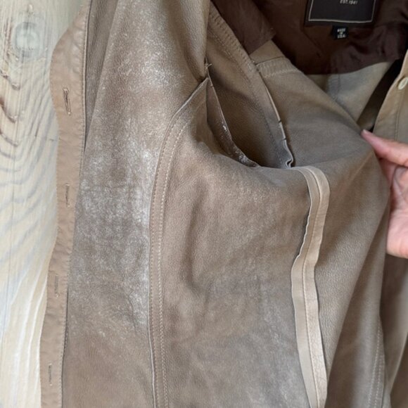 Coach Leather Shirt Jacket Size 8 - Picture 6 of 16